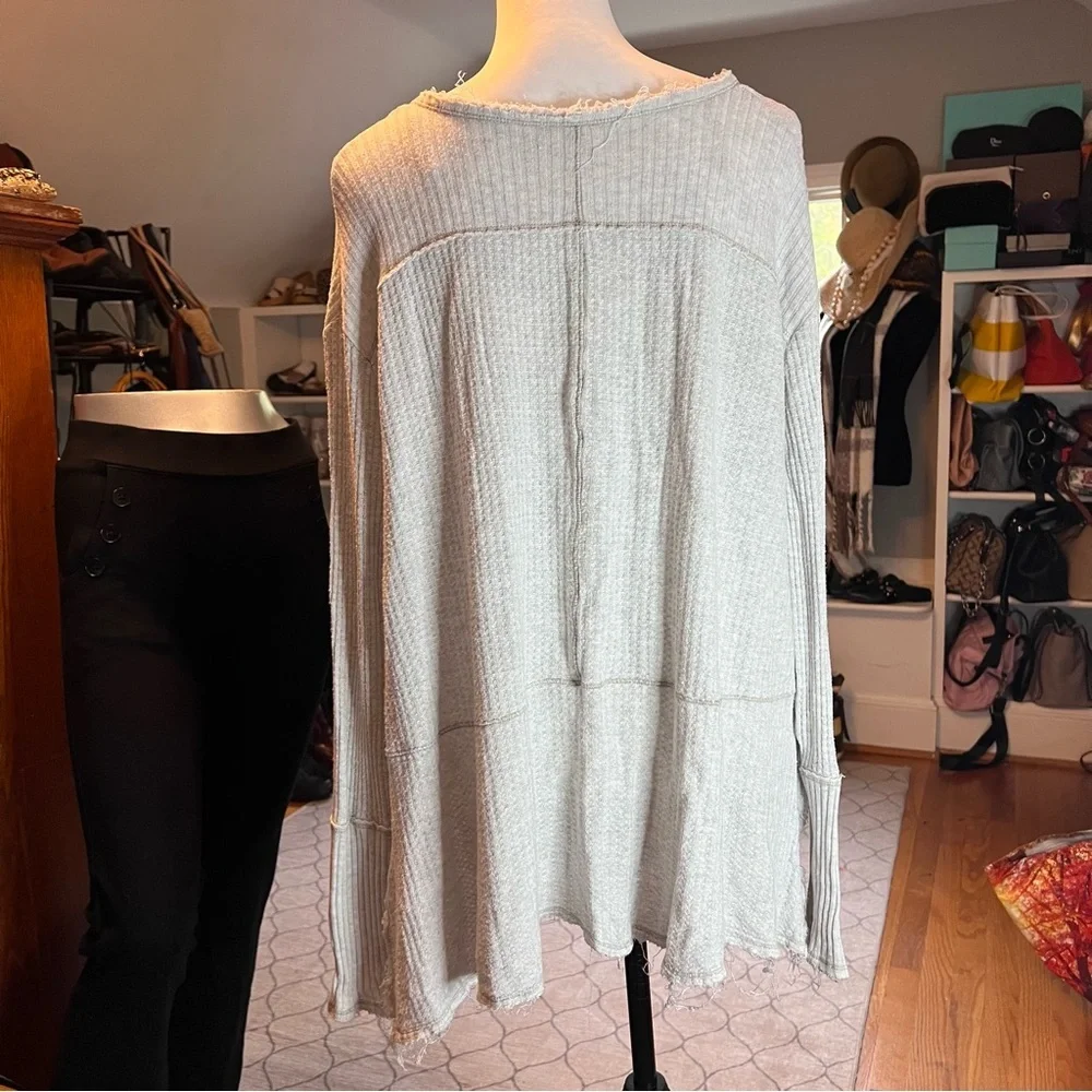 Free People Ventura Thermal Boho Tunic Top Size XS - Picture 5 of 8